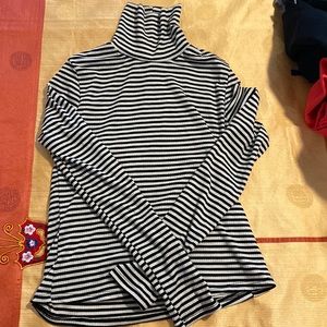 Striped turtle neck